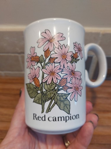 Vintage Red Campion Mug 1987 Wellingtons Ltd Stamford UK Made in England Pretty - Bild 10 von 13