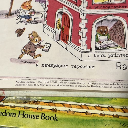 2-VTG Richard Scarry Great Big Air Book & What Do People Do Abridged Edition - Picture 3 of 16