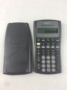 texas instruments ti ba ii plus financial calculator with cover financial calculator