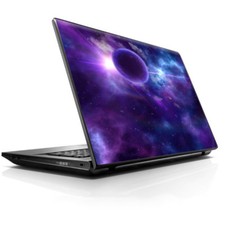 Laptop Notebook Universal Skin Decal Fits 13.3" to 16" / Purple Moon Galaxy