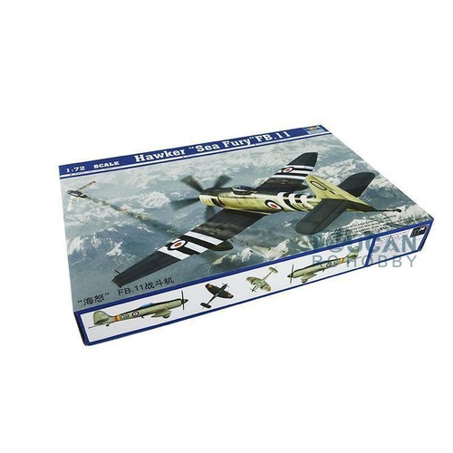 Trumpeter 1/72 01631 Hawker Sea Fury FB-11 Aircraft Kit Static Model Plane Jet - Picture 4 of 5