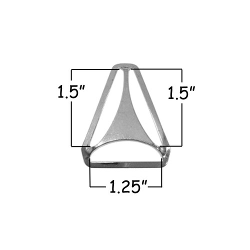 1.25" Triangle Back Slide Adjusters - Suspender Clips / Hardware - Picture 2 of 3