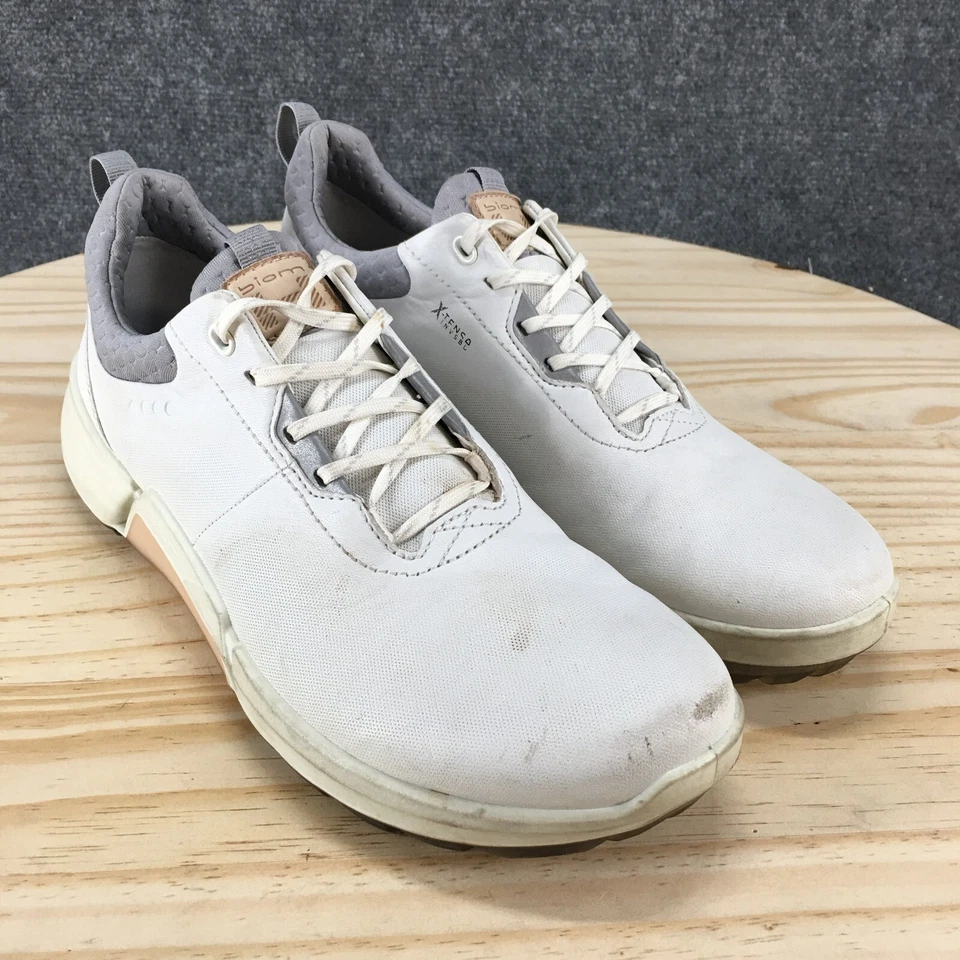 Ecco Shoes Womens 9-9.5 Biom H4 Golf Sneakers White Lace Up Low Top Round Toe - Image 3 of 4