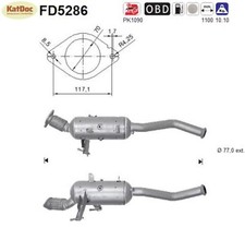 ✅ Ruß-Partikelfilter für Nissan NV400, Opel Movano, Renault Master, 2.3, Euro 5