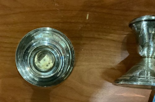 Vintage Reed & Barton Kerzenständer Sterling gewichtet 2er Set - Bild 3 von 8
