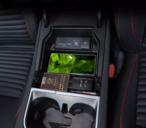 Black Armrest Storage Box Tray 3PCS Center Console For Jaguar E-PACE 2018-2023 - Bild 3 von 6