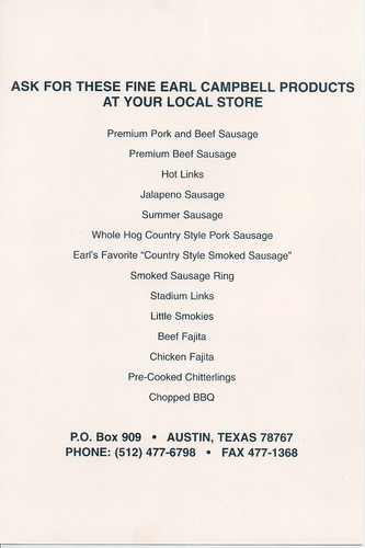 EARL CAMPBELL SIGNED AUTO 6X9 PHOTO PSA DNA ADVERTISEMENT HOUSTON OILERS - Picture 2 of 3