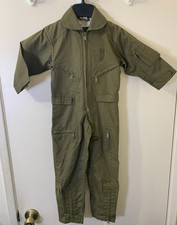 ROTHCO Youth Boys Flight Suit Coverall Green US Top Gun Intermediate Fighter XS