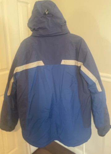 LL Bean Jacket Adult L Blue/ Gray  Full Zip Puffer Lined Ski Jacket OJNH4 Men’s - Picture 3 of 8