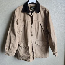 Wyoming Traders Chore Jacket Coat Zip and Snap Canvas Excellent Condition L