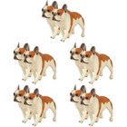 Set of 5 Hunde Figuren Hundefiguren Hundedekorationen Hundestatue