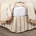 Farmhouse King Bed Skirt Creme Tailored Grace Cotton Bedroom Decor VHC Brands