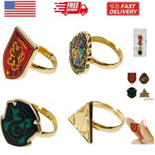 Kids Jewelry: 4-Piece Adjustable Rings for Girls, Ring Sets with metal charm ...