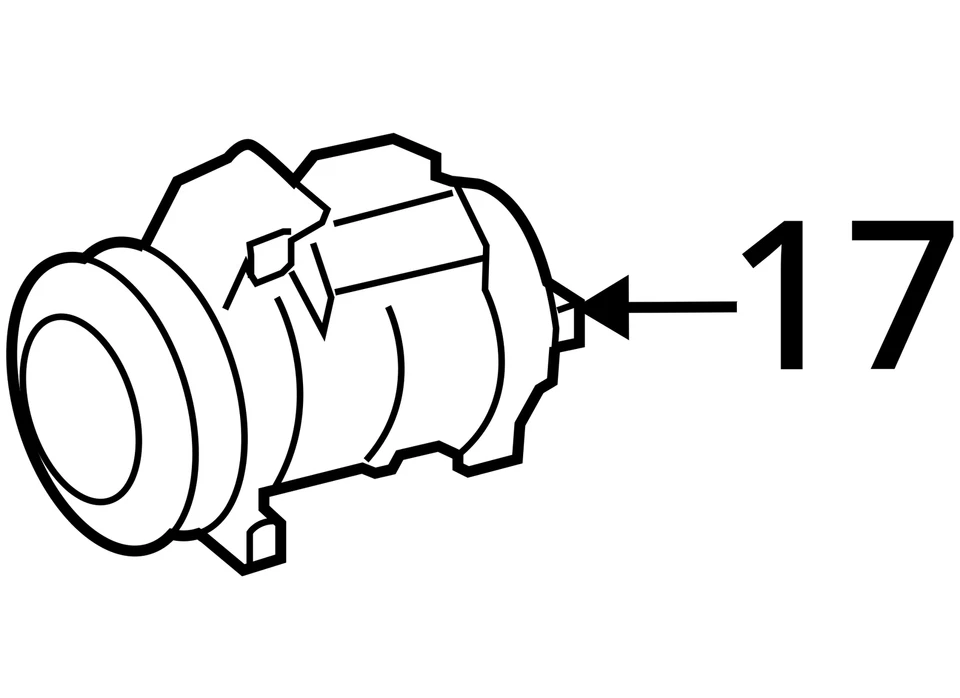 AC Compressor Fits 07-09 SPRINTER 2500 2468903 - Image 4 of 4