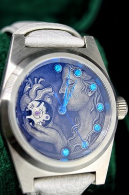 Mercro - Automatik Open Heart Uhr (Seiko NH38A Uhrwerk)