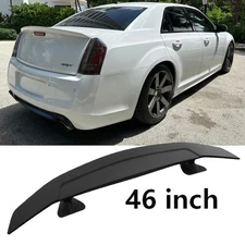 46" Rear Trunk Spoiler Lip Racing GT Style Wing Black For Chrysler 300 300C 300S