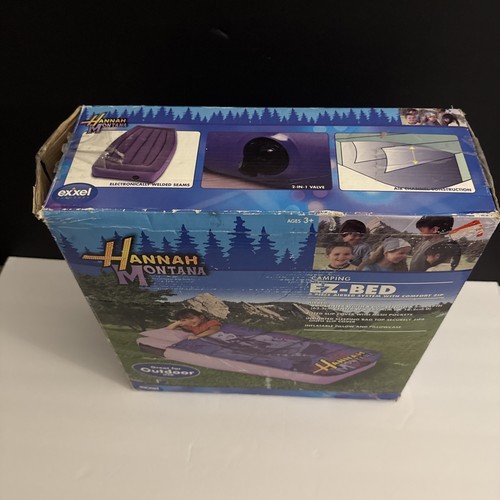 VTG Hannah Montana Mylie Cyrus Camping EZ Bed Rare Open Box - Picture 2 of 9