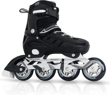 Adults Adjustable Inline Skates, Safe and Durable Roller Skates with Giant Wheel