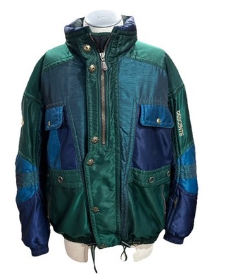 descente ski jacket Mens XL Vintage Color Block Snowboarding