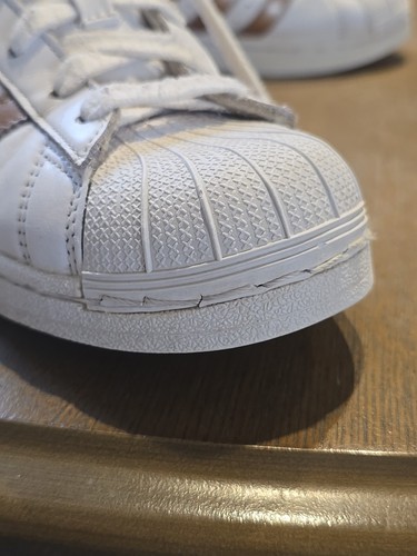 Adidas Superstar weiß kupfer/roségold metallic Damengröße 6,5. - Bild 15 von 16