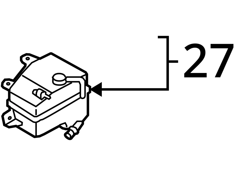 Coolant Reservoir Fits 07-15 MAZDA CX-9 4139604 - Изображение 3 из 3