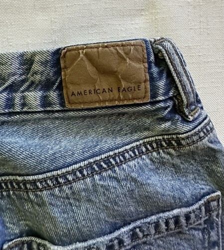 American Eagle Curvy Mom Jeans High Rise Destroyed Ripped Damen Gr. 00 Regular - Bild 16 von 17