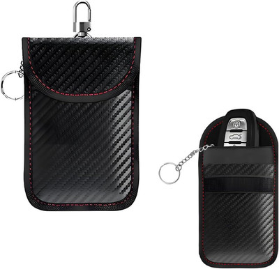 Faraday Pouch for Car Keys, Signal Blocking RFID Faraday Bag Cage, Anti-Theft Ke