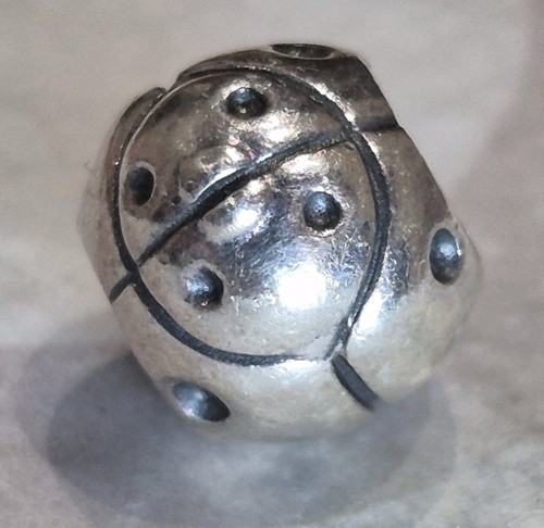 PANDORA Ladybird π Charm Bead, Solid Sterling Silver 925 ale - Picture 2 of 6