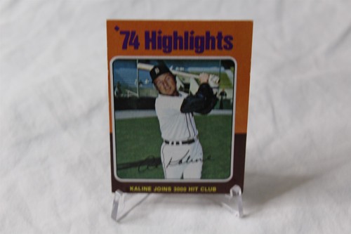 1975 Topps Baseball Mini Version #4 Card Al Kaline - D - Picture 3 of 13
