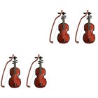 2 Pieces Miniatur Musikinstrument Violine Spielzeug Minature Figur