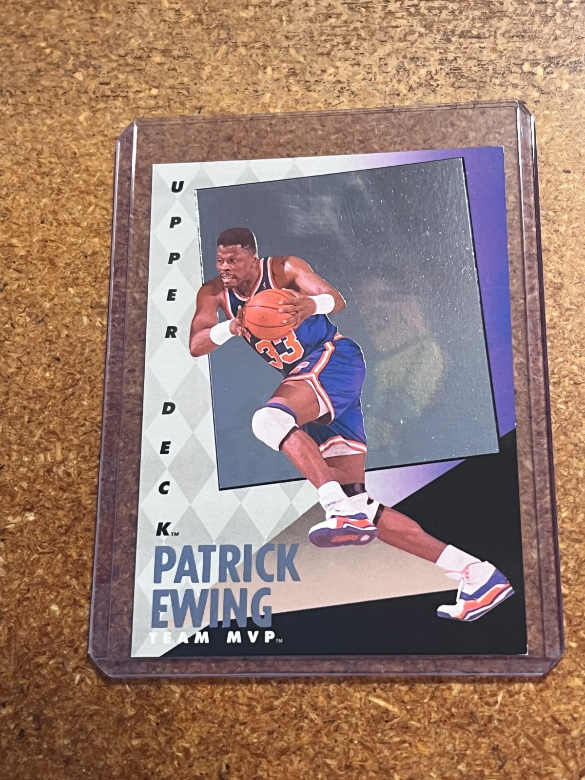 1992-93 Upper Deck Basketball NBA MVP Hologram # 18 Patrick Ewing Team MVP