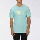 Hurley Men M Halfer Stripe Short Sleeve T-Shirt, Bright Blue, S