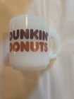 Vintage 1978 Dunkin Donuts Glasbake Milk Glass Coffee Mug 3.5" USA