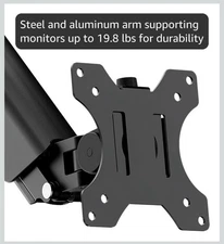 monTEK Single Monitor Wall Mount for 17 to 32 inch Flat/Curved Screens SEE DESCR