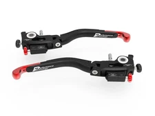 Leve Freno / Frizione Reg Doppia Regolazione Rosso DBK Ducati 1198 2009 2012