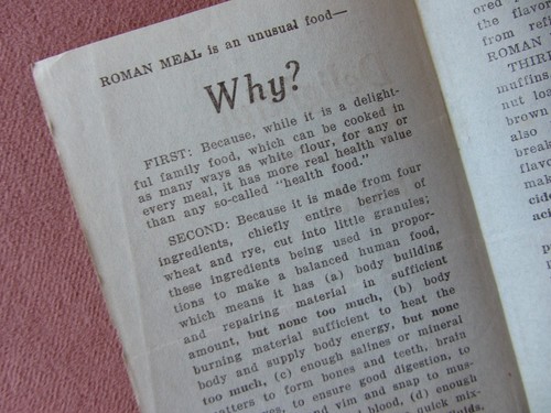 1930s Roman Meal Company Tacoma WA *Delightful Recipes Booklet BREAD Health Food - Picture 4 of 8
