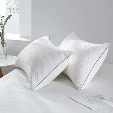 Pillows Standard Size Set of 2, Oeko-Tex Certified Pillows with Double-Sided Cry