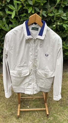 Fred Perry. Jacket. Cream. Made in Italy. UK Mens Large. Italy XL - Picture 2 of 10