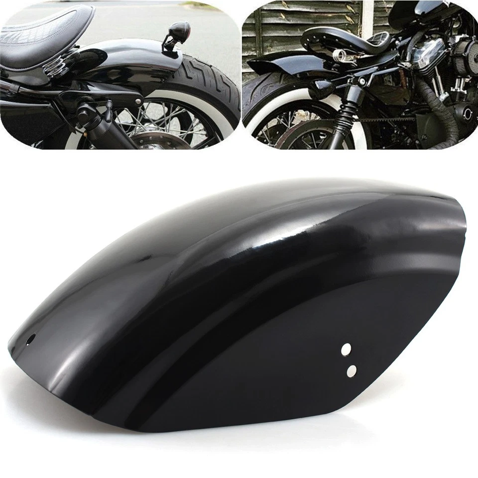 Guardabarros trasero negro para Harley Forty Eight Sportster XL 883 1200 2006-22 Foto 3 de 4