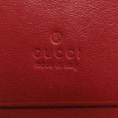 Gucci 466492 Red Matelassé Marmont Chevron Card & Business Card Mini Wallet - Picture 6 of 7