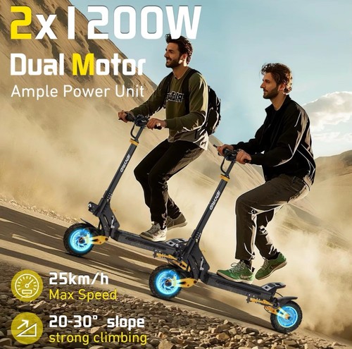 iENYRID ES1 2400W Dual Motor Electric Scooter 10 Inch 48V 20.8AH 60KPH Warranty - Picture 5 of 16