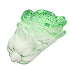 Crystal Cabbage Figurine – Lifelike Vegetable Sculpture Faux Collectible