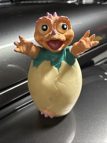 Vintage Dinosaur 90s TV Show Babyee Egg Coin Bank Baby Sinclair 1991 Street Kids