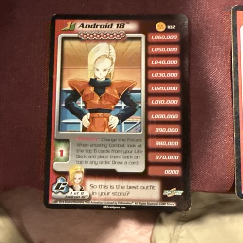 Android 18 1-3 + HT Cell Saga DBZ CCG Personality Set Dragon Ball Z Unlimited - Picture 4 of 10