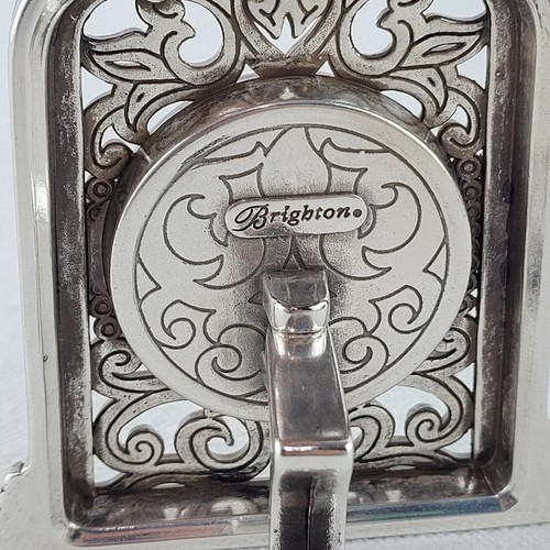 Brighton Clock Garden Delight Edwardian Ornate Vintage Small Mini Desk Clock - Picture 20 of 24