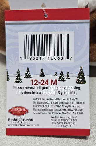 Rudolph das Rentier mit der roten Nase Rudolph Stiefeletten Kleinkind Größe 12-24 Monate - Bild 13 von 14