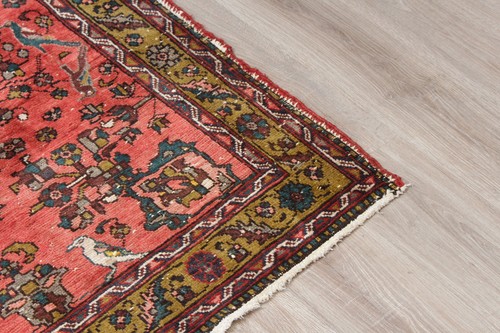 4x10 Runner Rug, Turkish Vintage Wool Hand Knotted Hallway Runner, 3'10" x 10'2" - Picture 3 of 10