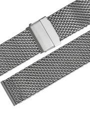 Uhrenersatzarmband Milanaise Edelstahl 20mm  massiv