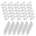 30pcs CAT8 RJ45 Connectors with 30pcs White Boots Cable Traverse for 23AWG Cable