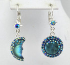 Kirks Folly Mystic Goddess Seaview Moon Leverback Earrings St Teal 85